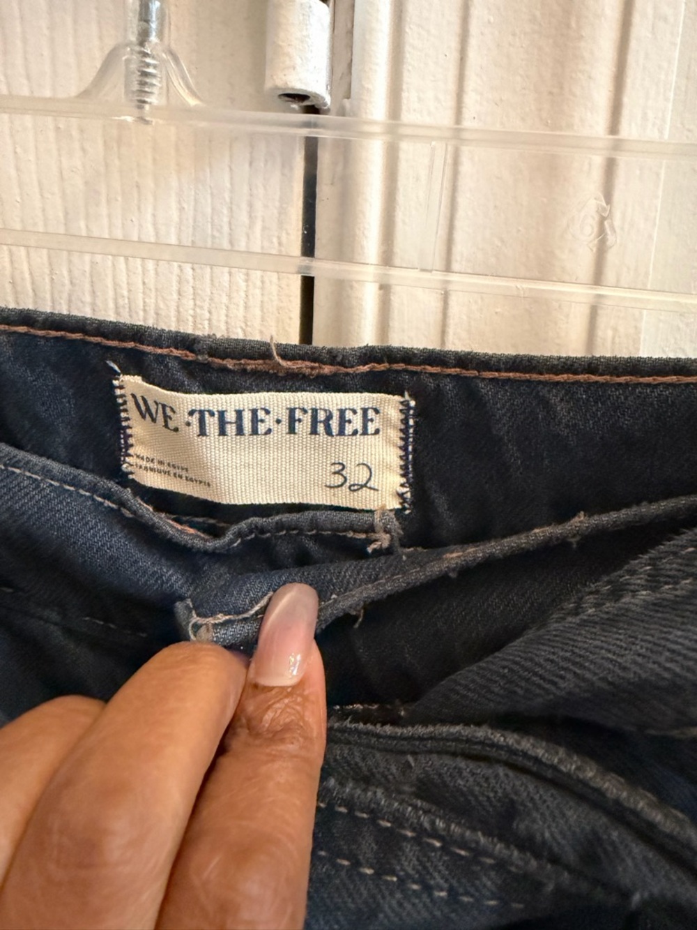 Free People We The Free Blue Jay Belted Boyfriend Jeans - Picture 9 of 10